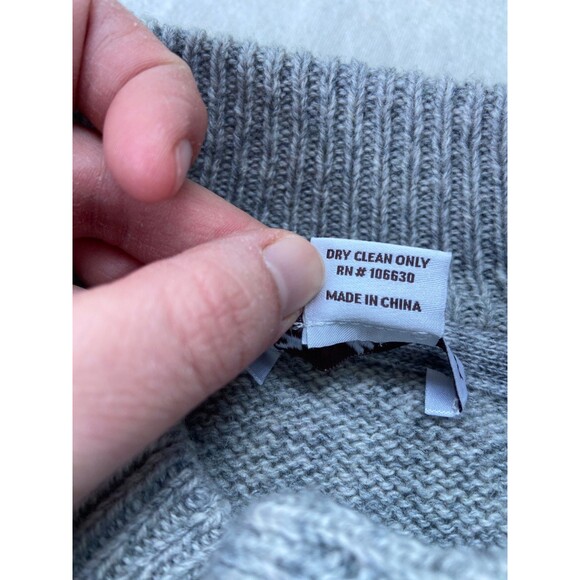 Enzo Mantovani Men's XXL 100% Wool Henley Sweater Thick Preppy Academic Formal - Picture 4 of 8